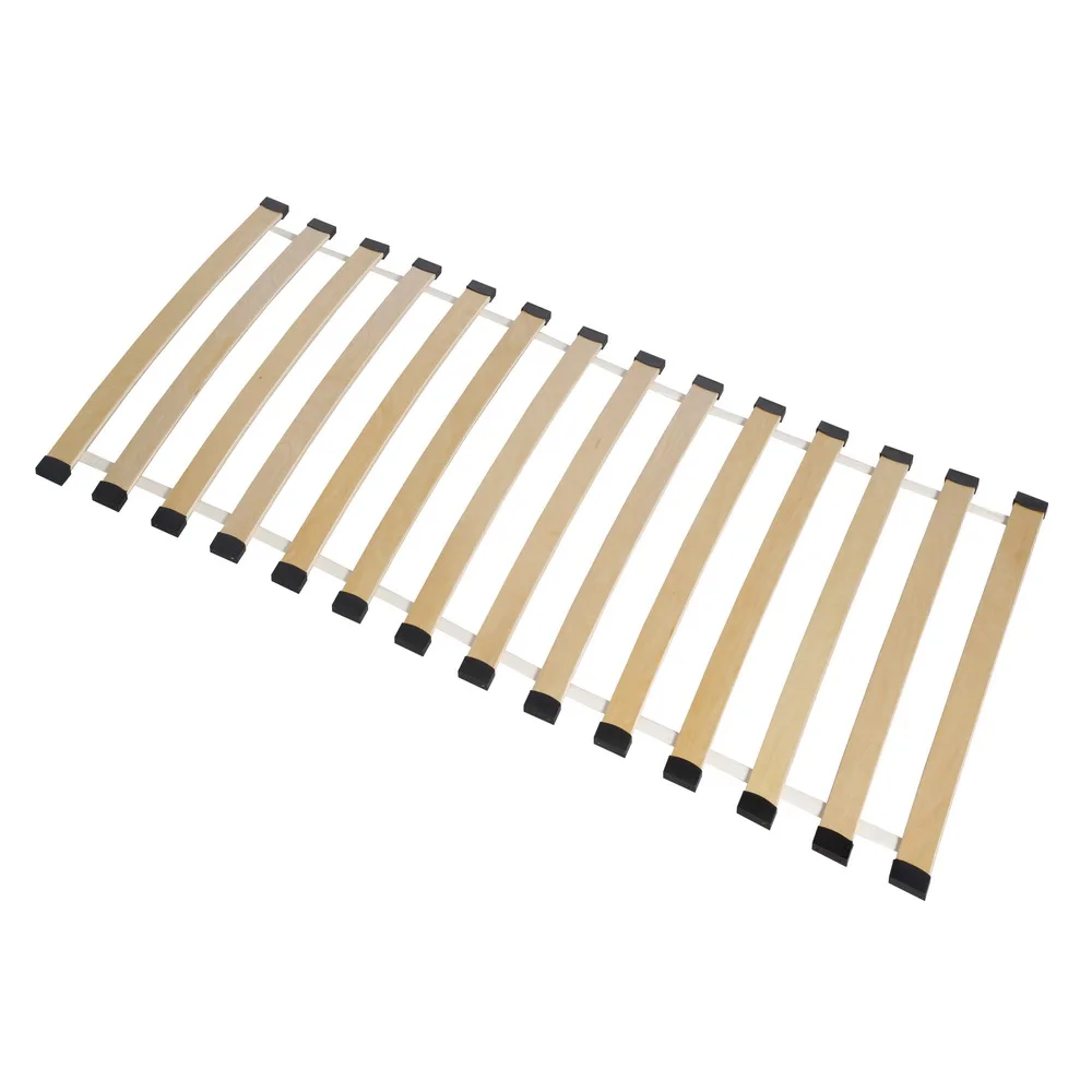 14 pcs bed bending wood slats wall panels concatenated with plastic holder holder