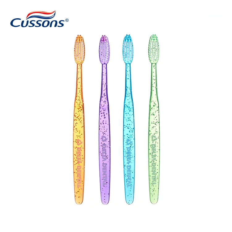 custom logo adult color orthodontic  toothbrush with soft bristle