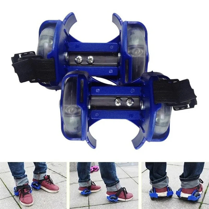 Adjustable Simply Durable Roller Skating Shoes Wheeled Lightweight Flashing LED Roller Skate