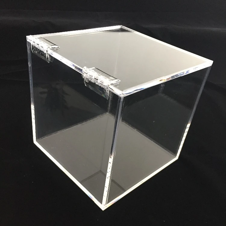 Customized Acrylic Gift Box Suggestion Display Storage Clear Acrylic Box With Lid