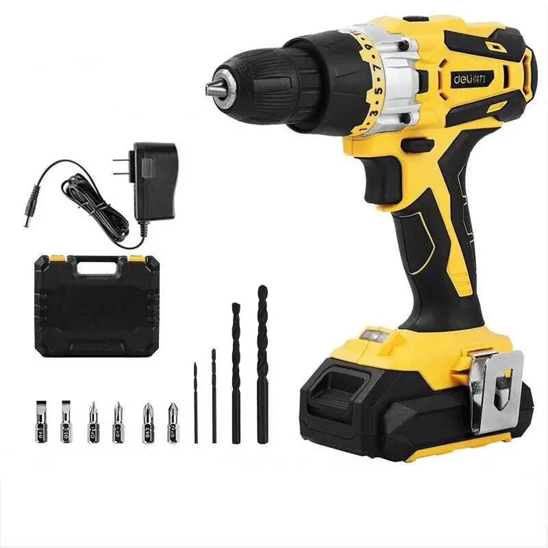 Reliable Construction Quality Rechargeable 14.4v Battery Electric Cordless Impact Drill Max Steel Wood Power Torque Time Input