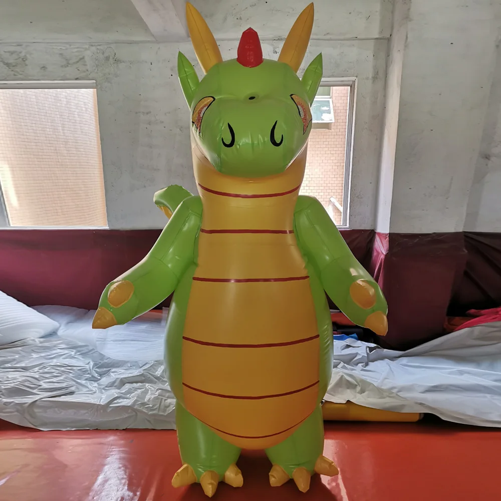 Hot selling Beile PVC inflatable dragon suit for cosplay costume indoor outdoor