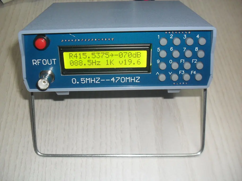 High Frequency RF Signal Source 0.5-470Mhz RF Signal Generator Meter Tester for FM Radio