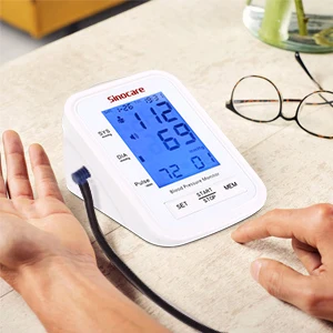  Sinocare 818 цифровой прибор для измерения артериального давления с трехцветным дисплеем и большим светодиодным