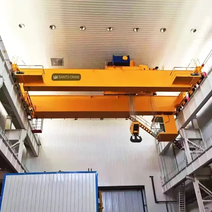 Warehouse Bridge Crane 5 Ton 10 Ton 15 Ton 20 Ton Span EOT Overhead Travelling Crane with Remote Control
