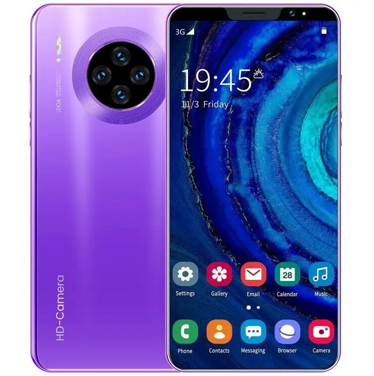 
Mate33 Pro 4G+64G 4g Dual SIM Card Dual Standby android mobile phone 4g low prices android Celulares Wholesale cellphone 