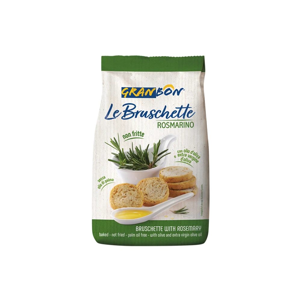 Global Best Sale Great Quality 150 G Not Fried Rosemary Toasted Bread Bruschetta Healthy Crunchy Snacks
