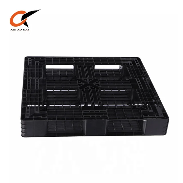 
HDPE steel reinforced 4-way warehouse food grade heavy shelf plastic pallet 