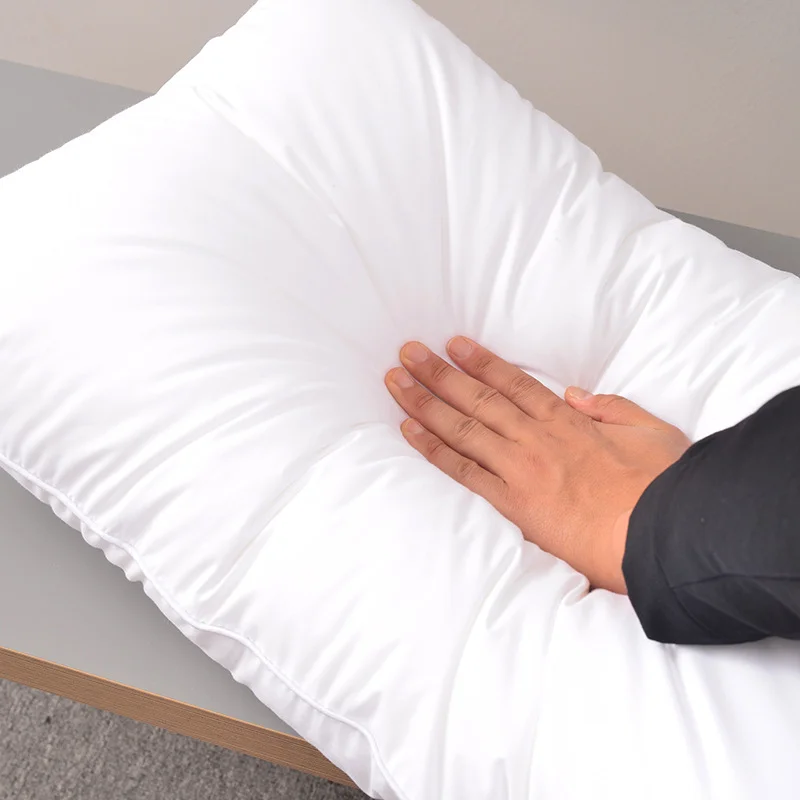Bed Pillows 45*75 cm Firm Luxury Hotel White Cotton Pillow Case Down Alternative Filling Hotel Pillow for Sleep