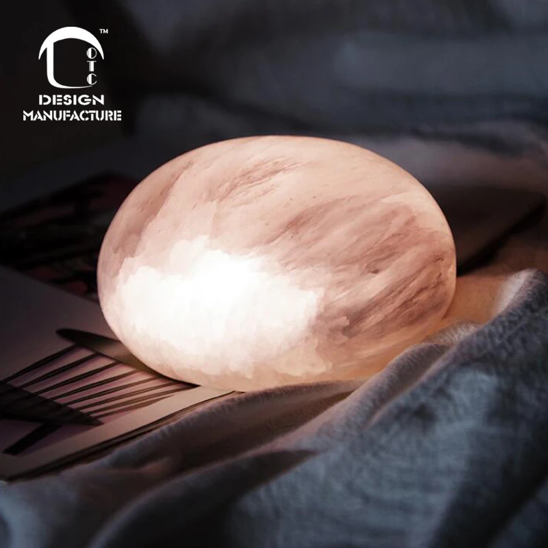 Производитель Низкая цена натуральный ручной работы круглый USB selenite хрустальная лампа ночные светильники для домашнего
