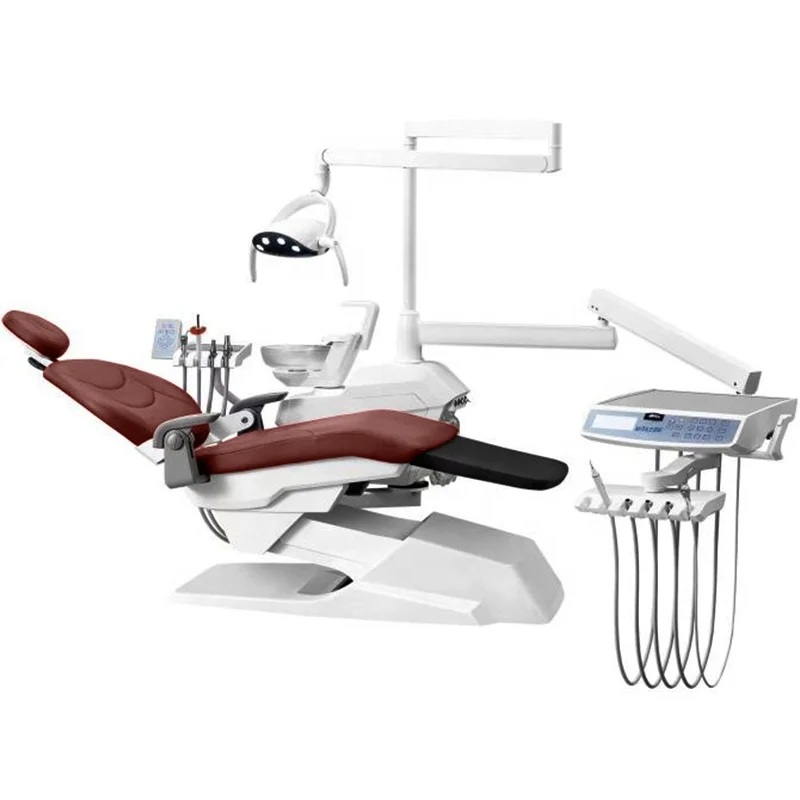 New Type Dental Clinic Equipment Double Water Bottle Unit Chair European Standard for