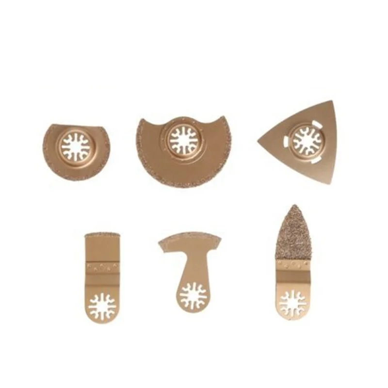 Carbide Oscillating Multi Tool Saw Blade For Tile Grout Mortar Concrete 6pcs/Set