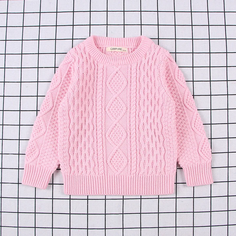 
China Factory Kids Girls Clothes 1-7Y Fall Knitwear Children Sweater 