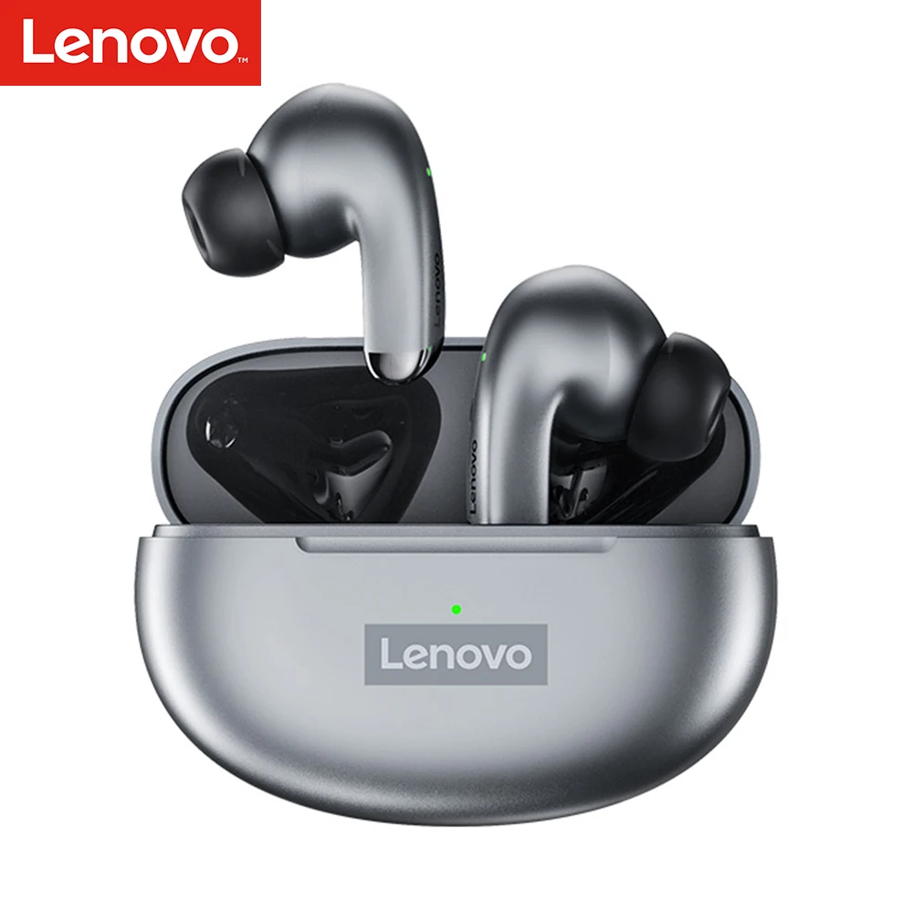 Беспроводные наушники Lenovo LP5 TWS BT5.0, спортивные водонепроницаемые стереонаушники TWS, гарнитура с сенсорным управлением и микрофоном