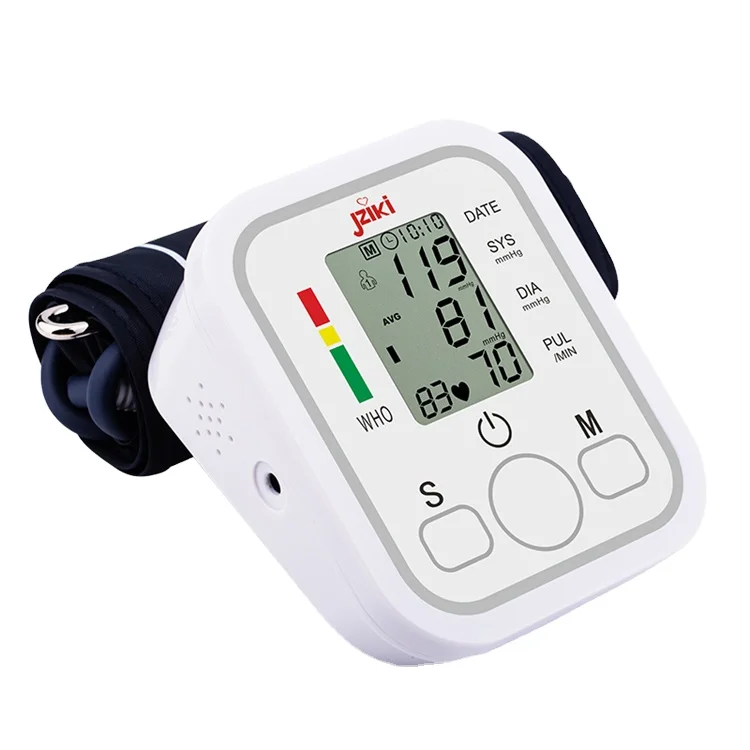 Medical English Voice Arm Digital Blood Pressure Monitor colorful backlight 2 Users * 99 Groups Record Heart Rate Pulse Monitor