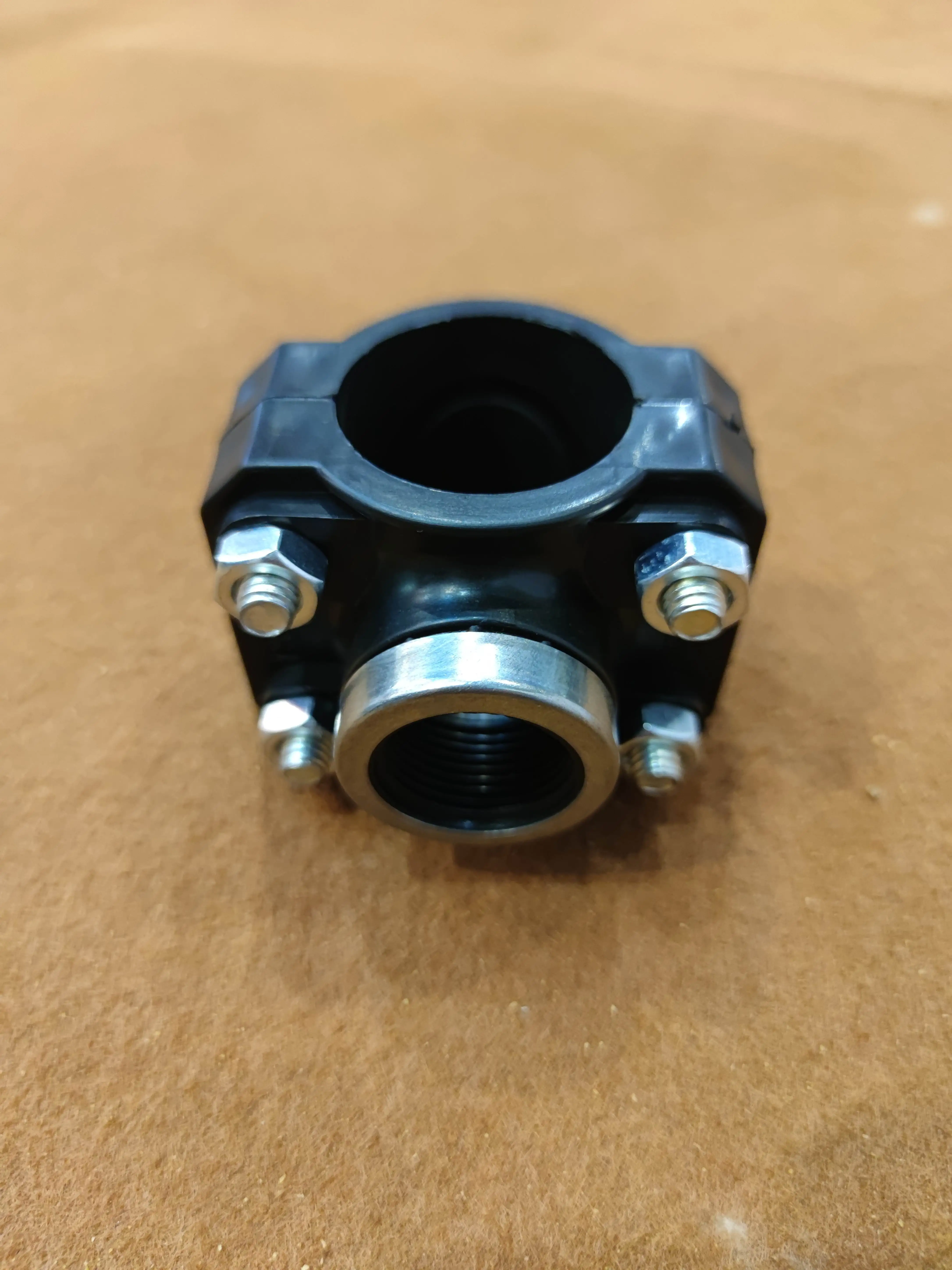 Plastic Saddle Clamp for Agriculture & Irrigation Use PVC HDPE PP Compression Pipe Fittings