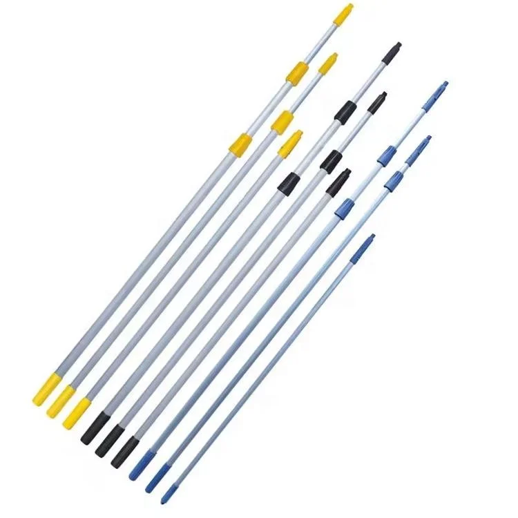 Colorful Heavy Duty Aluminum Extension Pole Floor Handle For Cleaning