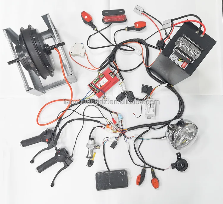 MEIDISI 10 inch 1000w 60/72v motorcycle modification Kit Electric Motorcycle scooter Hub motor kit