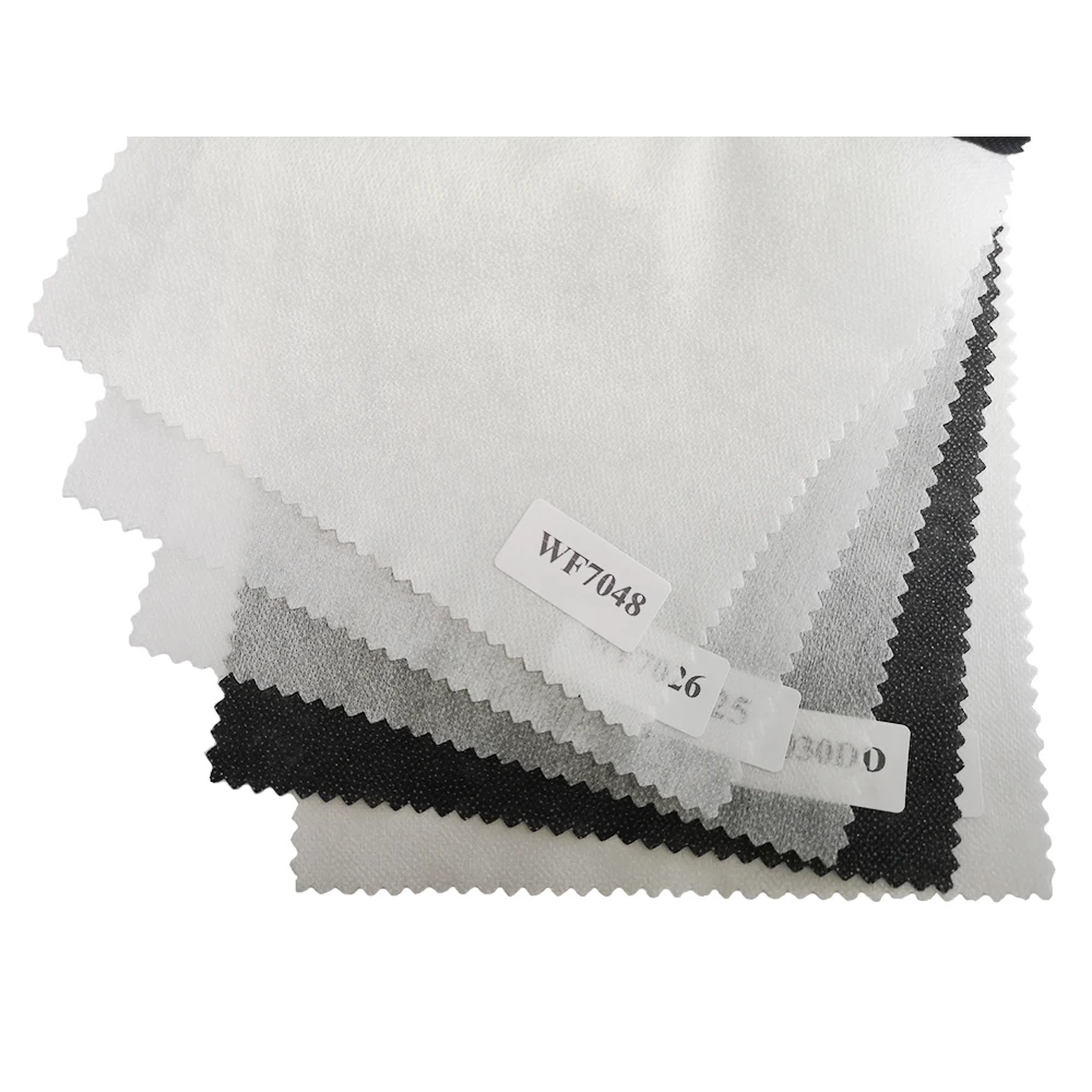 GAOXIN Custom Nonwoven Fusible Interlining Weight 17-100gsm Polyester/Nylon Nonwoven Fusible Interlining