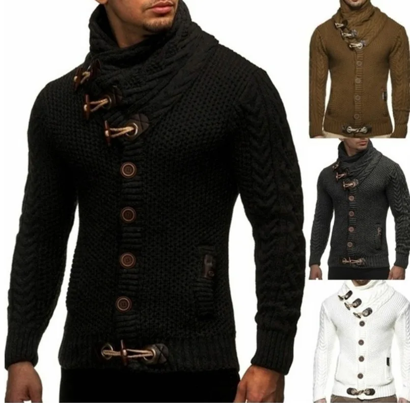 
Black Man Knitted Sweater 