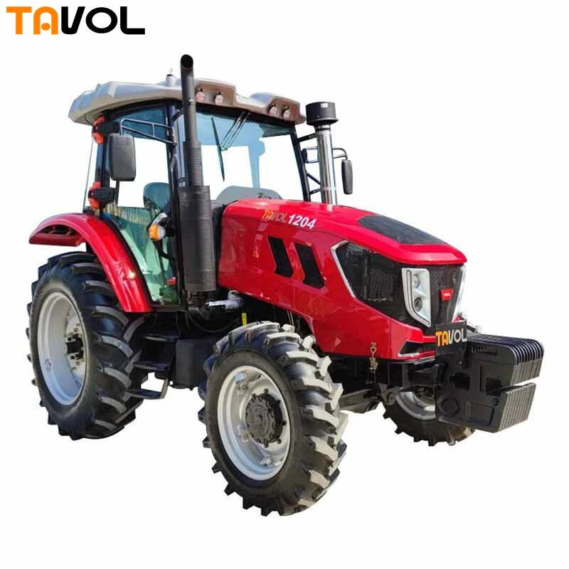 YTO 6-ти цилиндровый дизельный двигатель 4 колеса трактора 120hp с фронтальным погрузчиком