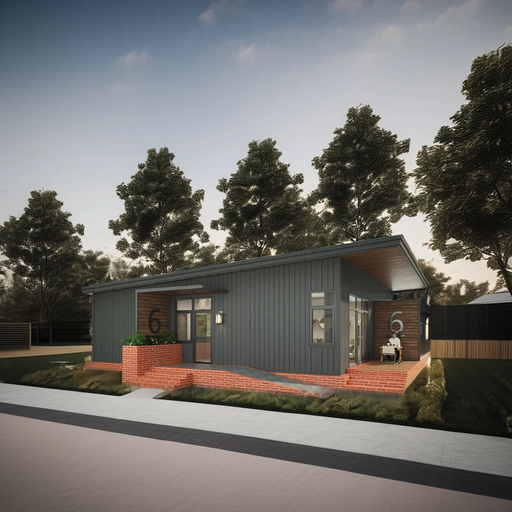 20ft detachable prefabricated modern modular house flat pack villa prefab home holiday tiny cabin green