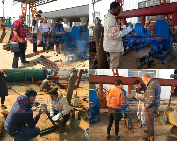 
Biomass extruder type sugarcane bagasse charcoal briquette making machine 