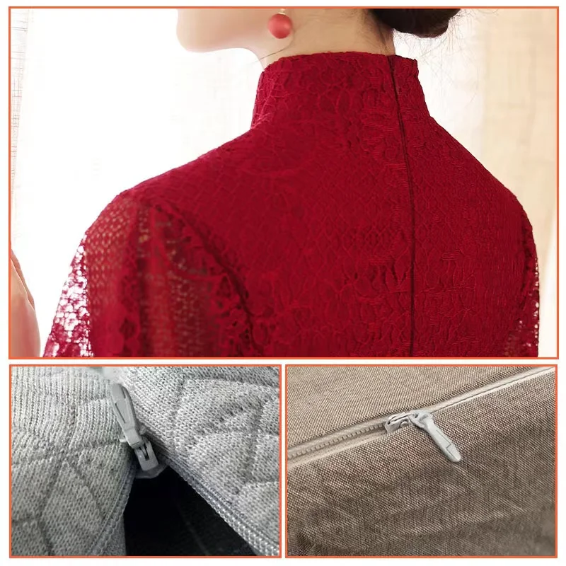 Free Sample Service Garments Accessories Close-End Zipper Pulls for Pillowcase Dress #3 Selvage Invisible Nylon Zipper