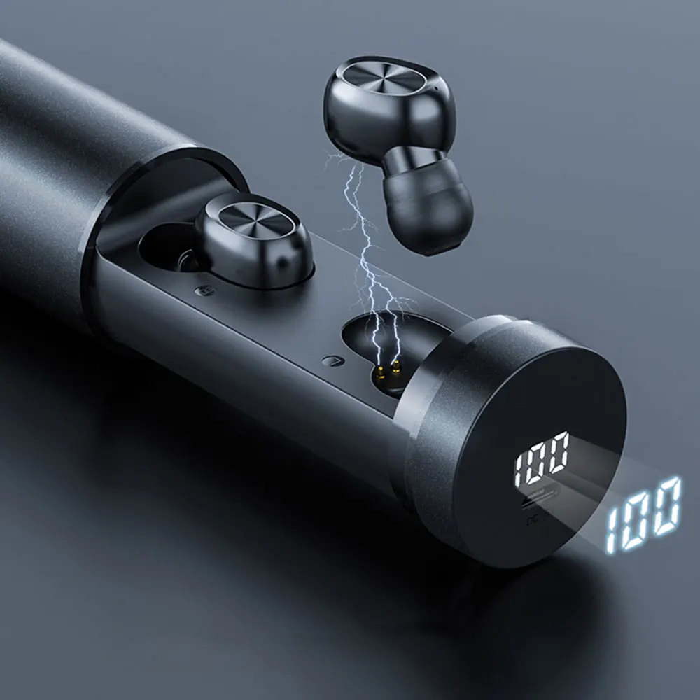 B9 LED Digital Display Stereo Earbuds Touch Audifonos Inalambricos Bluetooth Audifonos Con Microfono Earphone