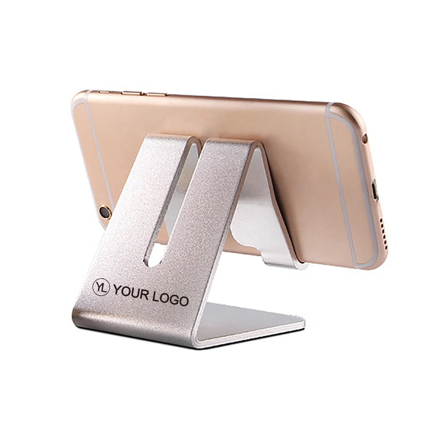 Custom Desktop Mobile Cellphone Bracket Metal Stand Desk Table Aluminum Alloy Universal Phone Holder