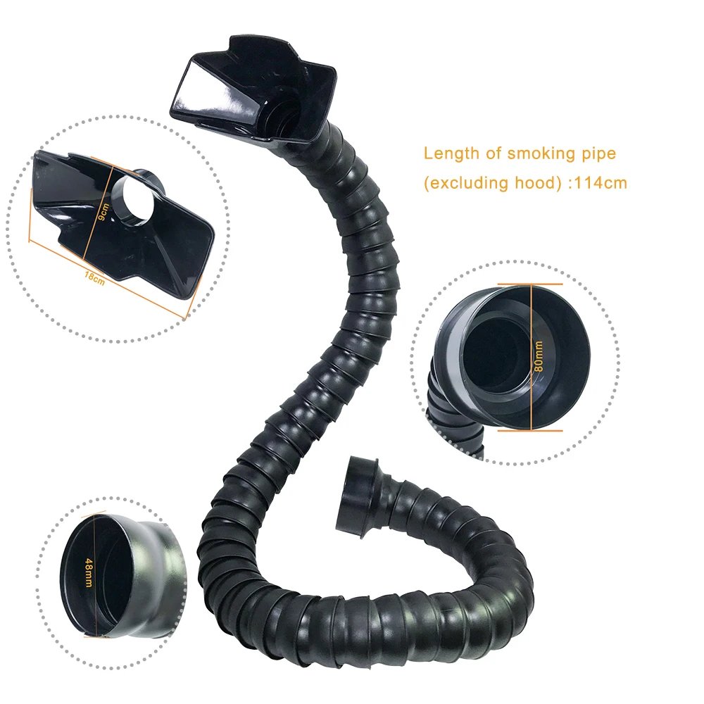 120W Mini Tiny Nail Beauty Salon Fume Extractor Smoke Absorber for Jewelry Shop, Welding Soldering Purpose