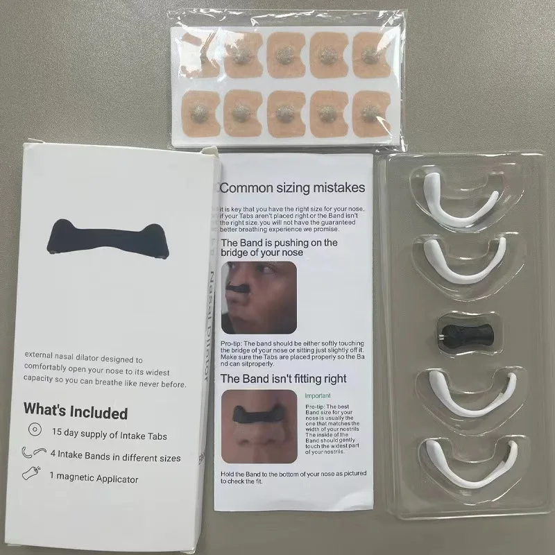 Snbo Extra Strength Boost Oxygen Improve Sleep Quality Anti-Snoring Breathing Magnet Nose Magnetic Nasal Strips