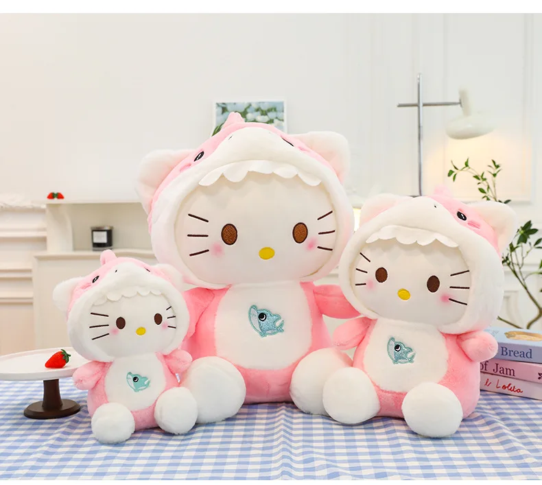 New Style Kids Stuff Plush Toys Shark Kt Cat Doll Plush Toy Kitty Pillow Plush Dolls