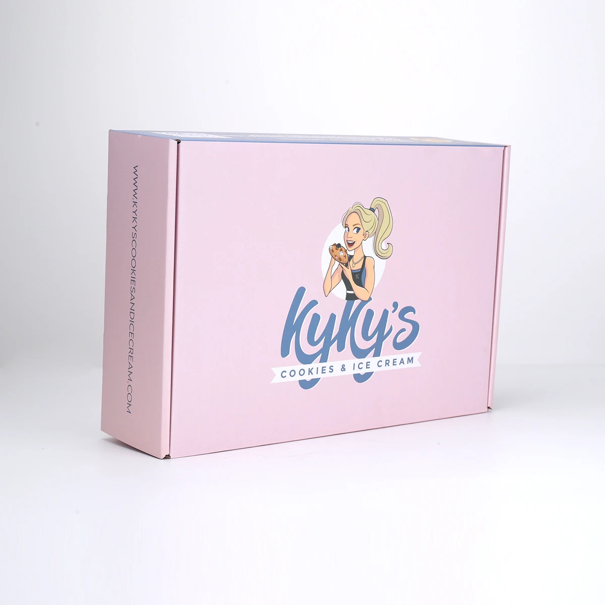 Custom Christmas Cookie Donut Cake Food Chocolate Gift pink Shipping Cardboard Coated Paper Mailer Boxes With Logo Packaging