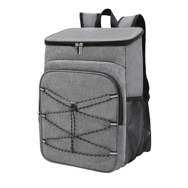 Cooler Backpack Custom PEVA Outdoor Waterproof Portable Foldable Insulated Lunch Cooler Bag Backpack
