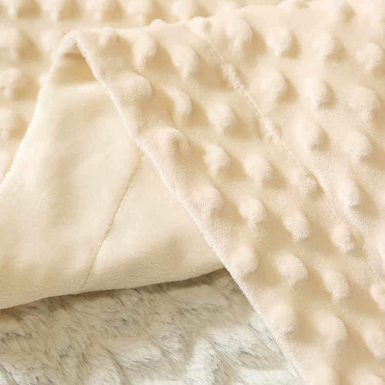 Lamb wool blanket soft and comfortable bubble blanket new massage compound double blanket