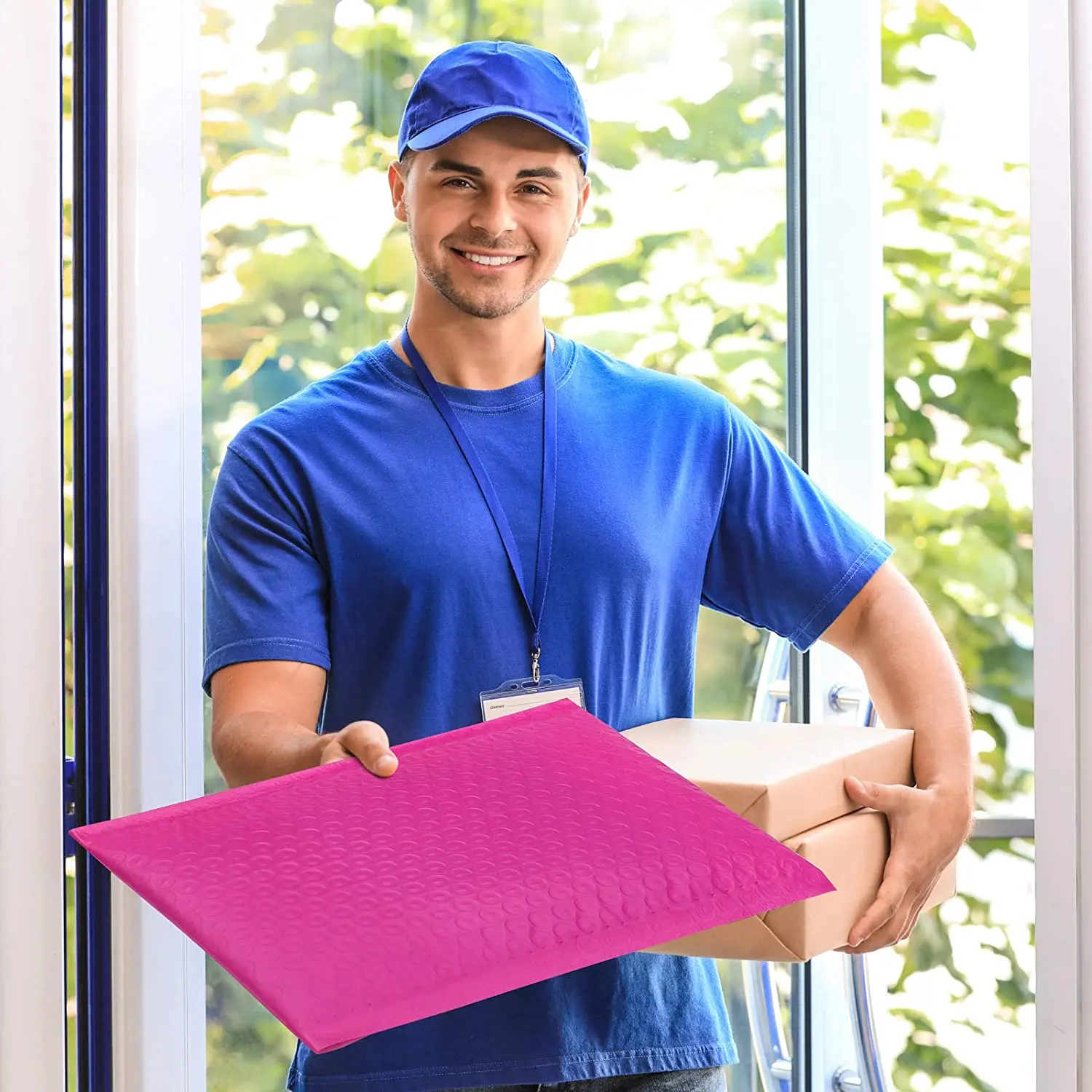 Customized Logo Colour Envelope a Bulle Aluminum Foil Metallic Mail Envelopes Mailing Bag Bubble Envelope Express Mailer Bags