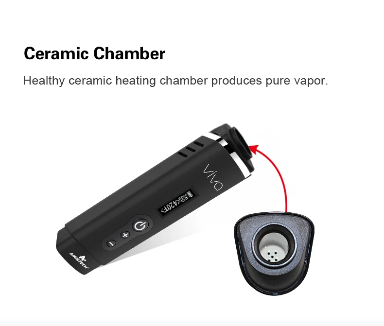 Original design vaporizer high quality electronic cigarette dry herb vaporizer Airis viva built-in 2200mAh vape pen