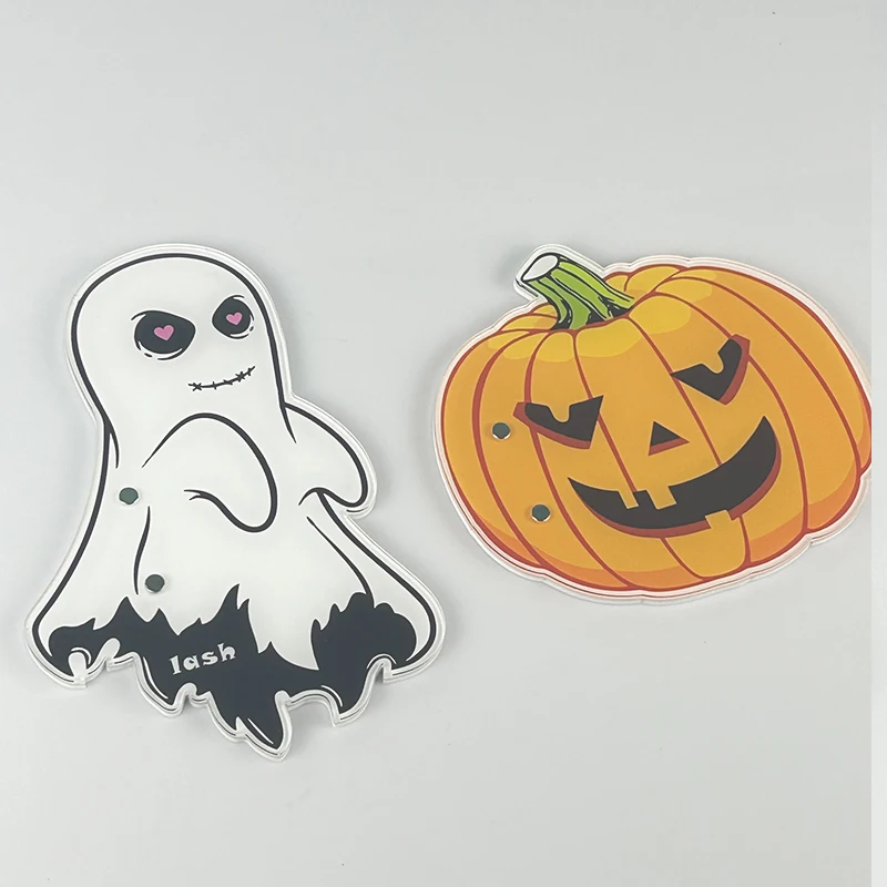 custom acrylic lash tile halloween scary scream lash extension tile with magnets