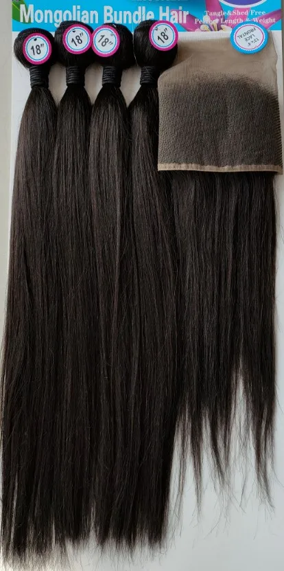 KEMY Straight Blend Hair Bundles with 13*4 Lace Front Set Natural Color Cheap Raw Vietnames Hair Bundle Set for Black Women