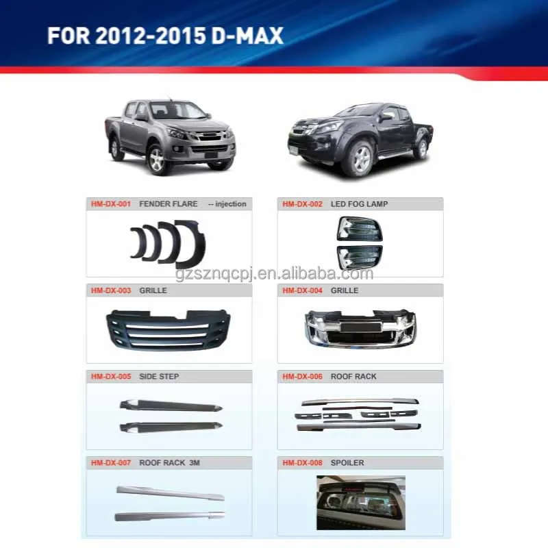 side step For Isuzu Dmax 2012 running board styling car accessories pickup truck bumper body kit