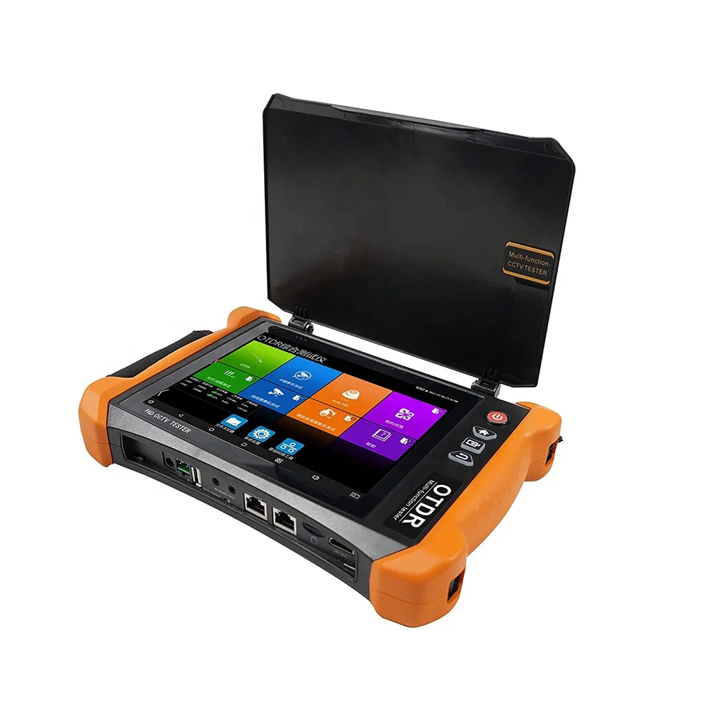 Mult- Function 8 inch IP AHD TVI CVI Analog CCTV IPC Tester OTDR with 4K HD Input/Output  8 inch Retina touch screen