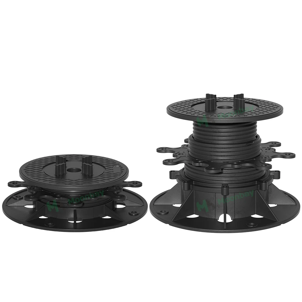 Modern Design Plastic Adjustable X-Type Pedestal Decking Support System PP Material Flooring Accessories for Hospitals