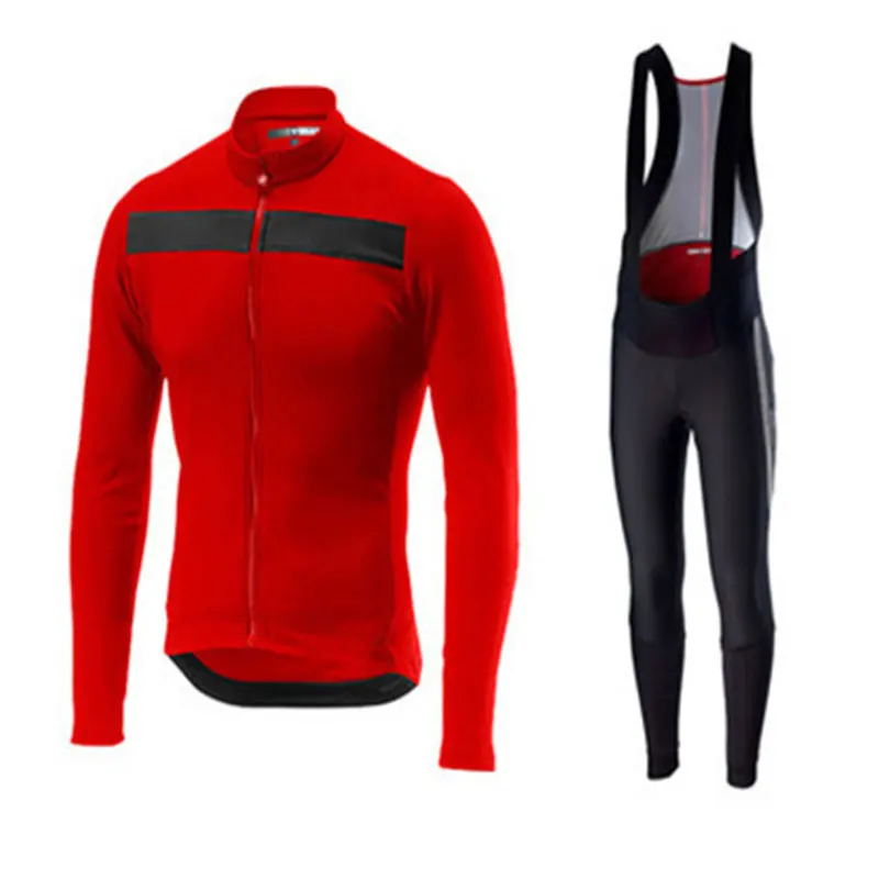 OEM Custom Bib Shorts Bicycle Jerseys Roadbike For Men Long Sleeve Bike Clothing Cycling Wear Set