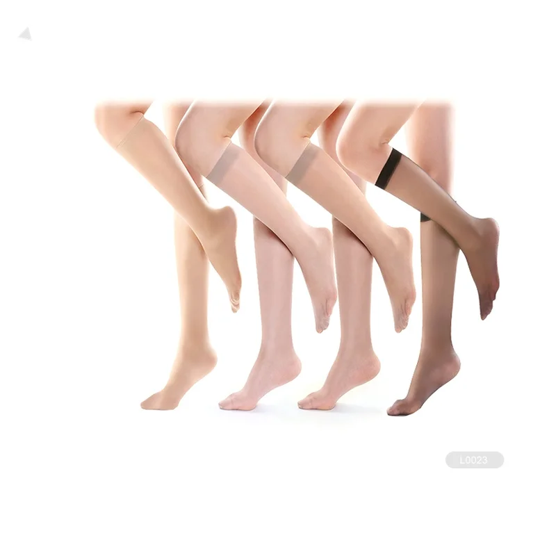 KAITE-2-L0113 nylon knee high pantyhose socks
