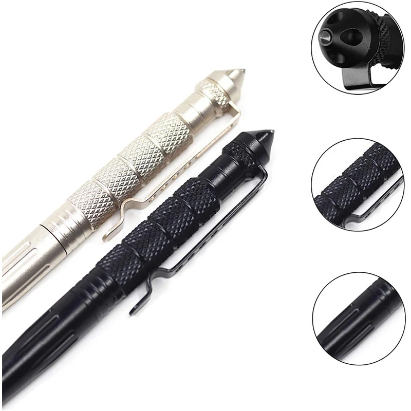 Outdoor multi-functional self-defense tool Tungsten steel tip tactical pen, broken window, survival signature defense pen