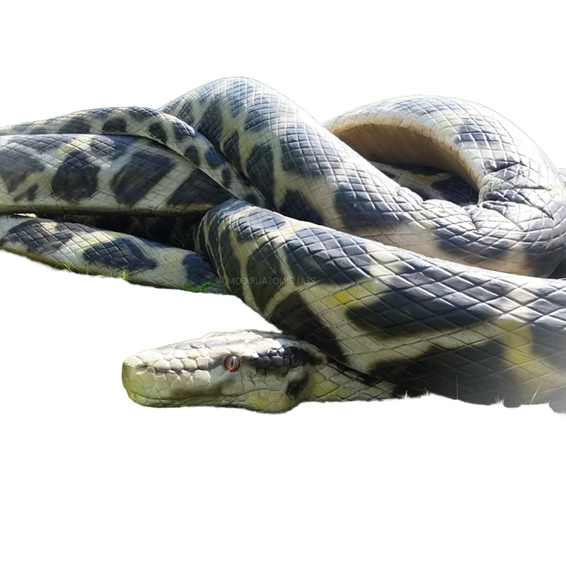 unique real animatronic snake animal model  life size snake animation products electric snake animals a control remoto