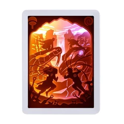 Comics Narutos Figure Custom Picture Frame Photo Light Box LED Night Light 3D Lamp For Boys Room Decor