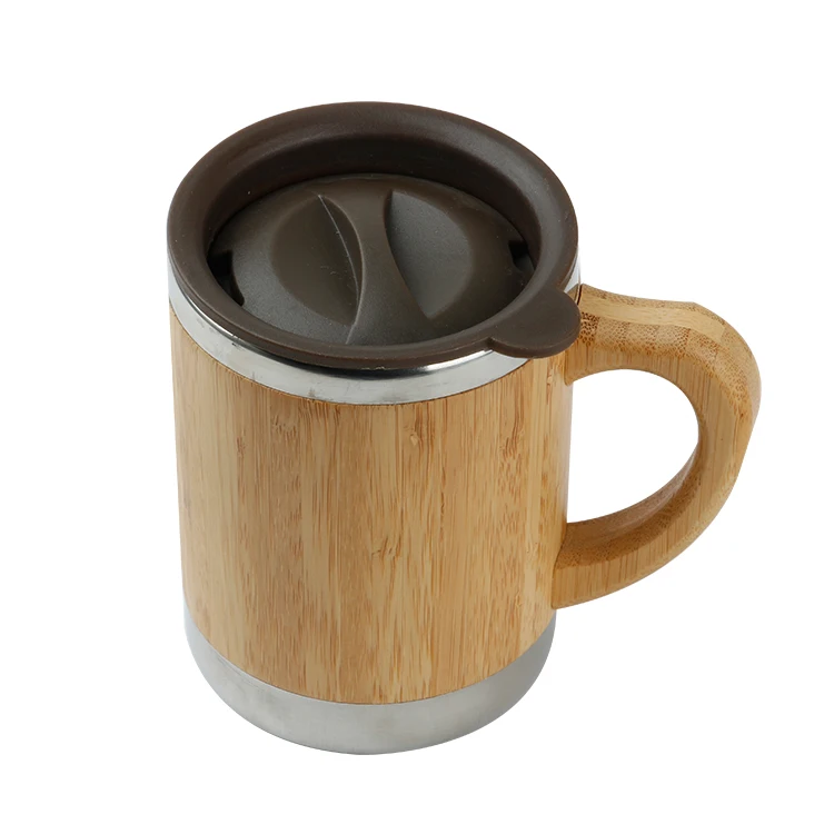 MIKENDA Stocked tea cup with bamboo drinking cup bottom coffee wood cups for sale
