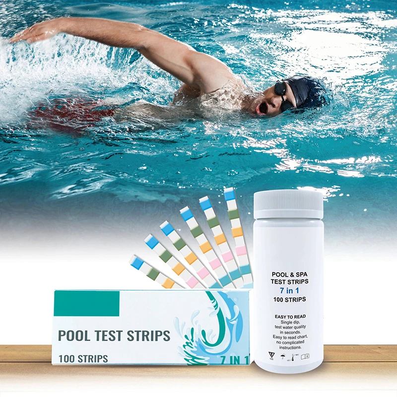 7 in 1 Water Testing Kits  Total hardness Free Chlorine Bromine Total Chlorine Cyanuric Acid Total Alkalinity
